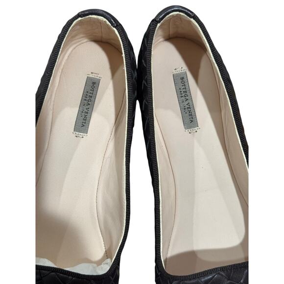 Bottega Veneta Dark Brown Intrecciato Leather Smoking Slippers sz. 36.5 eu - Picture 5 of 10